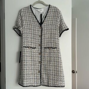 Tuckernuck - Pomander Place - White Tweed Josephine Dress